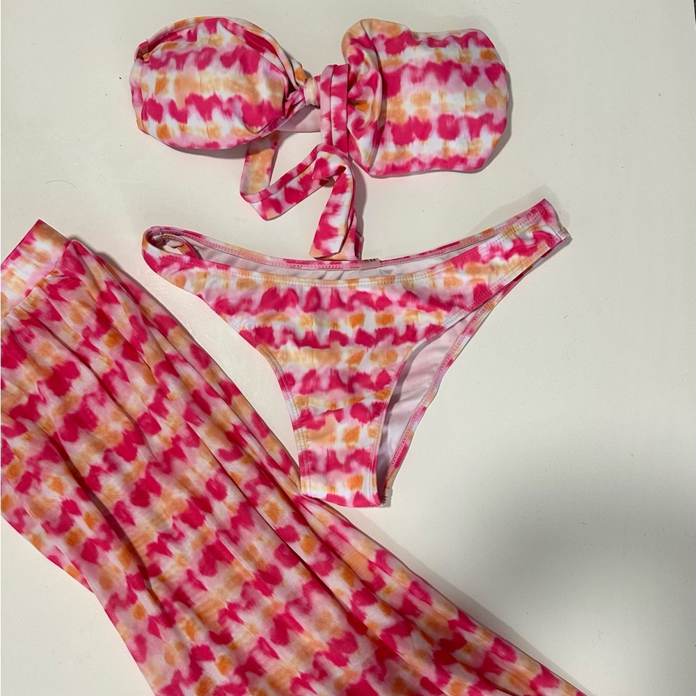 Colorful Tie-Dye Bikini Set